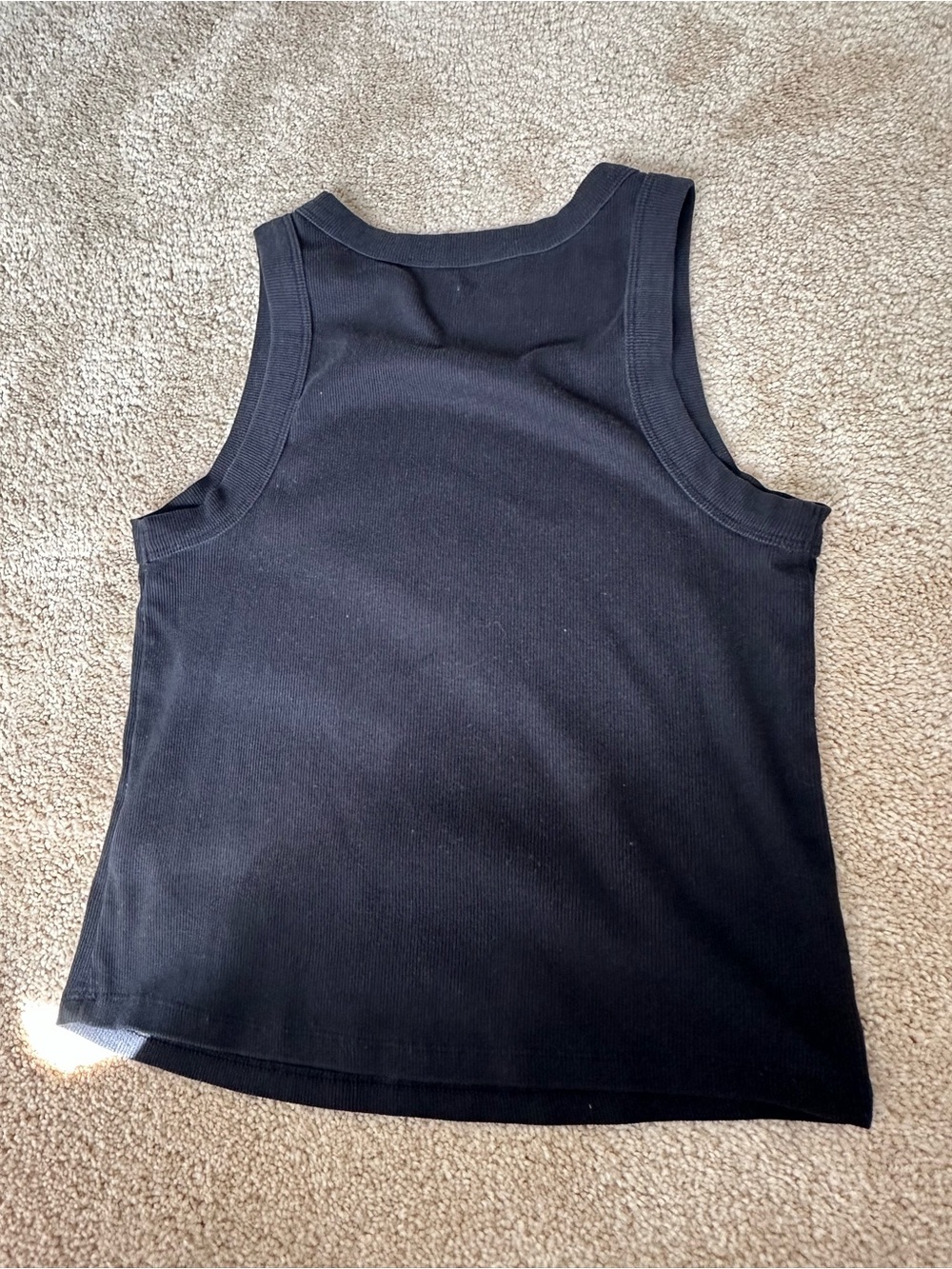 Old Navy Black Ribbed Tank Top